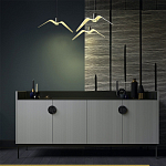 Дизайнерский комод светло-серый с фактурным фасадом UNO варинант исполнения - 1 | Loft Concept во Владивостоке