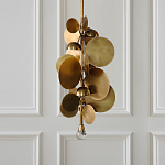 Люстра креативная из дисков цвета латунь Constellation Light and Style варинант исполнения - 2 | Loft Concept во Владивостоке