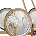 Люстра круглая с прозрачными рельефными плафонами Crystal Prism варинант исполнения - 2 | Loft Concept во Владивостоке