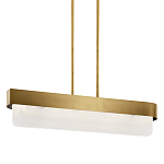 Люстра подвесная прямоугольная цвета латунь Kichler варинант исполнения - 1 | Loft Concept во Владивостоке