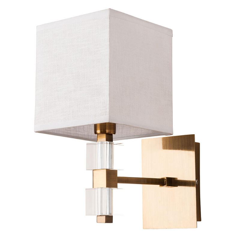 Бра Tradonico Sconces Brass Латунь Белый Прозрачный Бра Tradonico Sconces Brass Латунь Белый Прозрачный во Владивостоке | Loft Concept