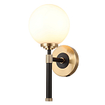 Бра с белым стеклянным плафоном в форме шара Cedar & Moss Light варинант исполнения - 1 | Loft Concept во Владивостоке