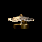 Бра в форме прозрачного стеклянного цветка с рельефной текстурой Textured Glass варинант исполнения - 12 | Loft Concept во Владивостоке