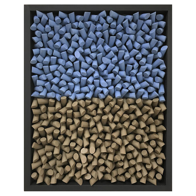 Панно «Земля-Вода» Синий Коричневый Черный во Владивостоке | Loft Concept 