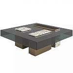 Дизайнерский журнальный стол с квадратной столешницей на 3-х ножках Oloha варинант исполнения - 1 | Loft Concept во Владивостоке