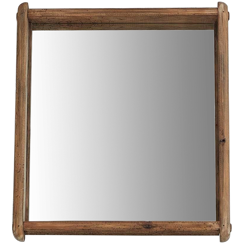 Квадратное настенное зеркало в деревянной раме Lyons Mirror Зеркало Коричневый Квадратное настенное зеркало в деревянной раме Lyons Mirror Зеркало Коричневый во Владивостоке | Loft Concept