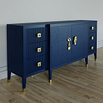 Большой Комод-буфет Elsa Dreams Blue с ящиками варинант исполнения - 3 | Loft Concept во Владивостоке