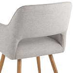 Стул в рогожке серого цвета NEASAN STOOL варинант исполнения - 6 | Loft Concept во Владивостоке