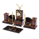 Настольный письменный набор из лемезита и змеевика с декором в виде Орла в подарочной упаковке Successful Leader варинант исполнения - 2 | Loft Concept во Владивостоке