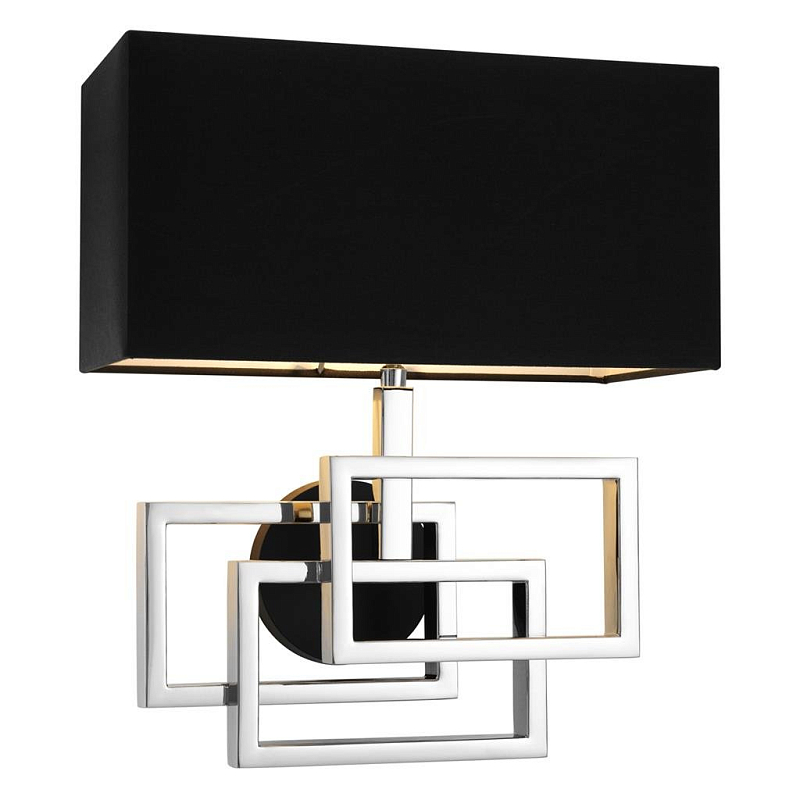Бра Wall Lamp Windolf Nickel Никель Черный Бра Wall Lamp Windolf Nickel Никель Черный во Владивостоке | Loft Concept