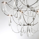Люстра с каркасом из тонких металлических нитей и хрустальными подвесками Crystal Metal Threads Chandelier 40 варинант исполнения - 4 | Loft Concept во Владивостоке