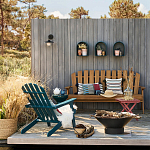 Садовая скамья из массива акации Ruth Wooden Bench варинант исполнения - 2 | Loft Concept во Владивостоке