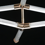 Люстра с геометрической конструкцией из вытянутых цилиндрических плафонов Hex Scaffold  варинант исполнения - 9 | Loft Concept во Владивостоке