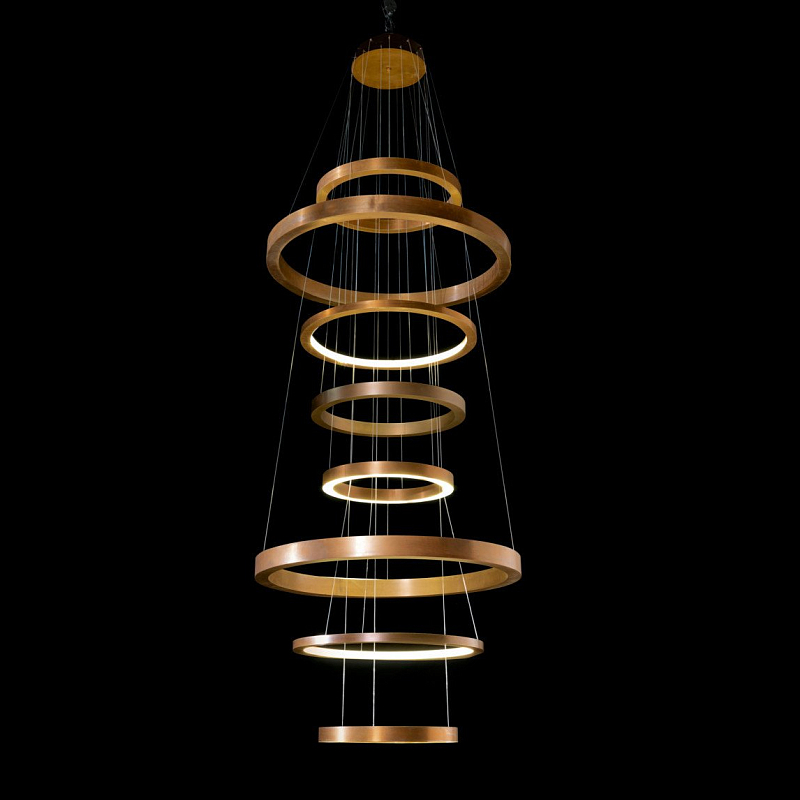 Люстра Light Ring XXL Латунь во Владивостоке | Loft Concept 
