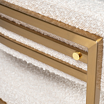 Стул букле бежевый с каркасом цвета матовое золото Tactility варинант исполнения - 3 | Loft Concept во Владивостоке