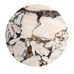 Столик журнальный с круглой мраморной столешницей Unique Stone Design варинант исполнения - 2 | Loft Concept во Владивостоке