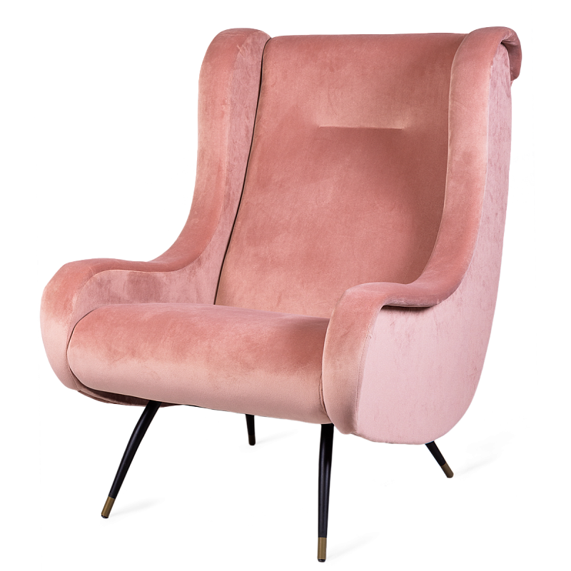 Кресло Sofia pink Розовый пастельный Кресло Sofia pink Розовый пастельный во Владивостоке | Loft Concept