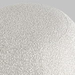 Пуф в ткани букле молочного цвета Pikelet варинант исполнения - 5 | Loft Concept во Владивостоке