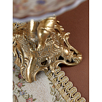 Чаша с цветочным орнаментом на ножке в виде бронзового ангела Eden Garden варинант исполнения - 10 | Loft Concept во Владивостоке