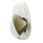 Бра овальное из стекла с золотым элементом Flow Texture  варинант исполнения - 2 | Loft Concept во Владивостоке