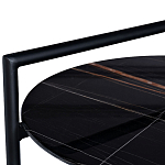 Стол журнальный круглый черный с полкой Inherence варинант исполнения - 2 | Loft Concept во Владивостоке