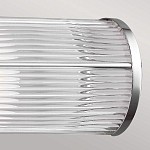 Бра для ванных комнат горизонтальное с 2-мя прозрачными рифлеными цилиндрическими плафонами Feiss варинант исполнения - 4 | Loft Concept во Владивостоке