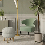 Современное мягкое кресло на металлических ножках Rakush Pistachio варинант исполнения - 8 | Loft Concept во Владивостоке