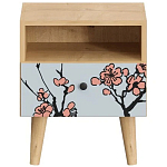 Прикроватная тумба с изображением на ящике Elise Nightstand варинант исполнения - 13 | Loft Concept во Владивостоке