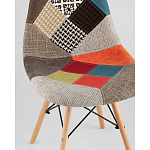 Пластиковый стул на ножках из массива бука Eames Пэчворк варинант исполнения - 2 | Loft Concept во Владивостоке