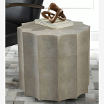 Приставной стол бежевый Stingray Skin Table кожа варинант исполнения - 1 | Loft Concept во Владивостоке