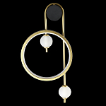 Бра с круглой рамкой и стеклянными белыми шарами B.LUX C Ball варинант исполнения - 2 | Loft Concept во Владивостоке