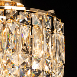 Потолочный светильник круглый с прозрачными подвесками Lunet варинант исполнения - 4 | Loft Concept во Владивостоке