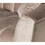 Диван трехместный велюровый серый Island of Comfort варинант исполнения - 3 | Loft Concept во Владивостоке