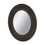 Зеркало круглое с текстурированным дизайном рамы Helios варинант исполнения - 2 | Loft Concept во Владивостоке