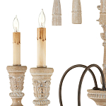 Люстра с состаренными резными элементами Big Graceful Profile варинант исполнения - 1 | Loft Concept во Владивостоке