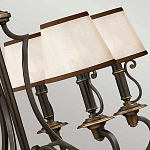 Люстра бронзового цвета с бежевыми абажурами из органзы в классическом стиле Hinkley варинант исполнения - 13 | Loft Concept во Владивостоке