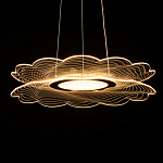 Люстра с прозрачным волнистым плафоном в форме цветка Ethereal Bloom варинант исполнения - 7 | Loft Concept во Владивостоке