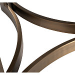 Столик журнальный с круглой мраморной столешницей Unique Stone Design варинант исполнения - 5 | Loft Concept во Владивостоке