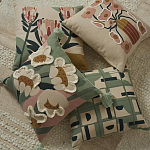 Подушка с цветочным принтом и кисточками Blooming Elegance Daisy варинант исполнения - 5 | Loft Concept во Владивостоке