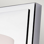 Бра для ванных комнат с белым цилиндрическим плафоном на прямоугольном основании цвета хром Feiss варинант исполнения - 2 | Loft Concept во Владивостоке