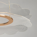 Люстра с прозрачным волнистым плафоном в форме цветка Ethereal Bloom варинант исполнения - 10 | Loft Concept во Владивостоке