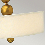 Люстра подвесная с белым тканевым цилиндрическим абажуром и декоративными шарами Hinkley варинант исполнения - 11 | Loft Concept во Владивостоке