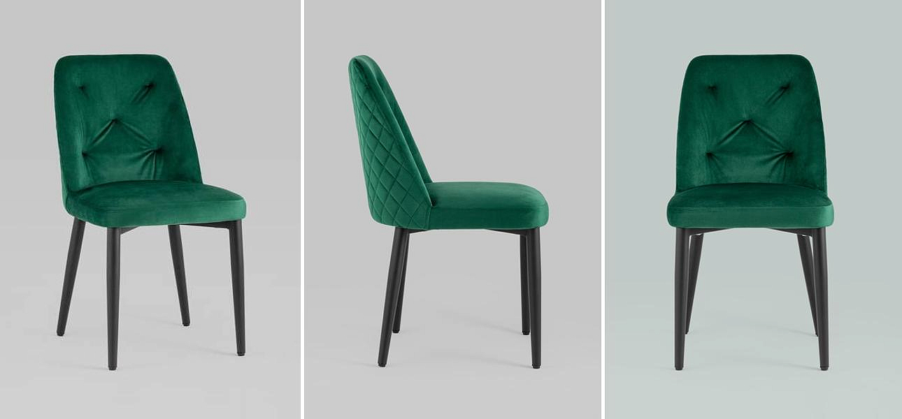 Стул Emma Chair Зеленый Велюр Стул Emma Chair Зеленый Велюр - Loft-Concept во Владивостоке