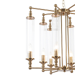 Люстра с 8-ю прозрачными цилиндрическими плафонами Jeanette варинант исполнения - 9 | Loft Concept во Владивостоке