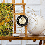 Часы настенные из металла с чёрным циферблатом Current Time варинант исполнения - 4 | Loft Concept во Владивостоке