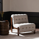 Кресло с деревянным каркасом и обивкой из ткани букле Medieval Furniture варинант исполнения - 2 | Loft Concept во Владивостоке