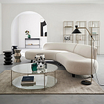 Приставной стол из сплава алюминия Solaris варинант исполнения - 3 | Loft Concept во Владивостоке