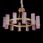 Люстра круглая с текстурными цилиндрическими плафонами Glimpse варинант исполнения - 2 | Loft Concept во Владивостоке