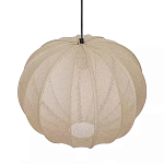 Подвесной светильник с бежевым тканевым абажуром Modern Textured Table Lamp варинант исполнения - 3 | Loft Concept во Владивостоке