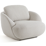 Полукруглое кресло из обивки меланж Halle Melange Armchair варинант исполнения - 1 | Loft Concept во Владивостоке